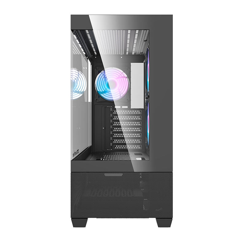 Gabinete Gamer Aigo Darkflash DS900 Air, ARGB, Mid-Tower, Lateral de Vidro, Com 3 Fans, Preto, DS900AIR-BK-3F - miniatura 4