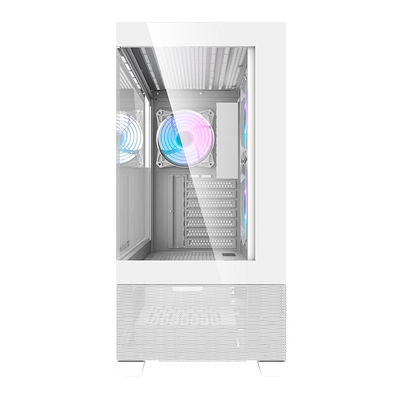 Gabinete Gamer Aigo Darkflash DS900 Air, ARGB, Mid-Tower, Lateral de Vidro, Com 3 Fans, Branco, DS900AIR-WH-3F - miniatura 4