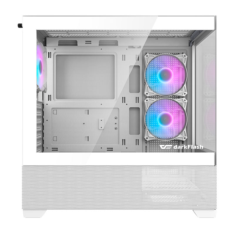 Gabinete Gamer Aigo Darkflash DS900 Air, ARGB, Mid-Tower, Lateral de Vidro, Com 3 Fans, Branco, DS900AIR-WH-3F - miniatura 5