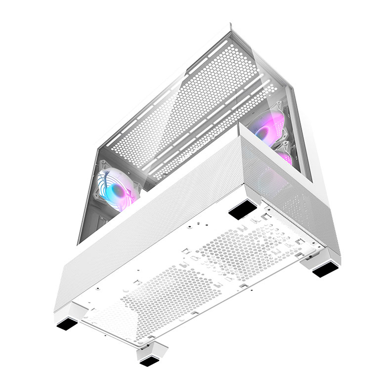 Gabinete Gamer Aigo Darkflash DS900 Air, ARGB, Mid-Tower, Lateral de Vidro, Com 3 Fans, Branco, DS900AIR-WH-3F - miniatura 7