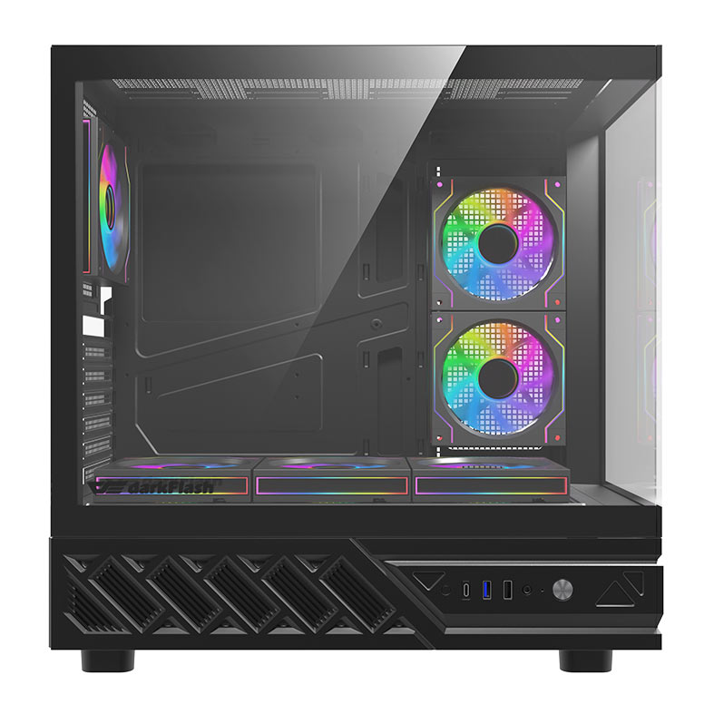 Gabinete Gamer Aigo Darkflash DS950, Mid-Tower, Lateral de Vidro, Com 6 Fans, ARGB, Preto, DS950-PC-CASE-BLACK - miniatura 5