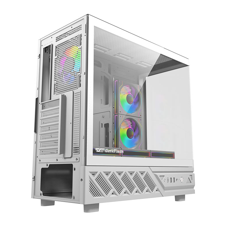 Gabinete Gamer Aigo Darkflash DS950, Mid-Tower, Lateral de Vidro, Com 6 Fans, ARGB, Branco, DS950-PC-CASE-WHITE - miniatura 8