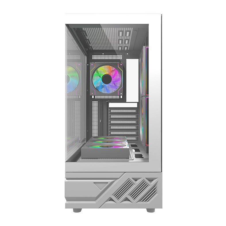Gabinete Gamer Aigo Darkflash DS950, Mid-Tower, Lateral de Vidro, Com 6 Fans, ARGB, Branco, DS950-PC-CASE-WHITE - miniatura 4