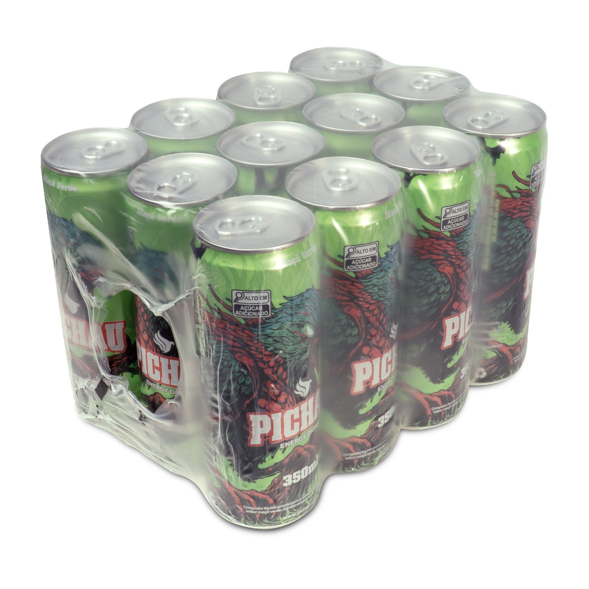 Pack Energetico Pichau Maca Verde, 350ml, Com Acucar, Com 12 unidades - miniatura 4