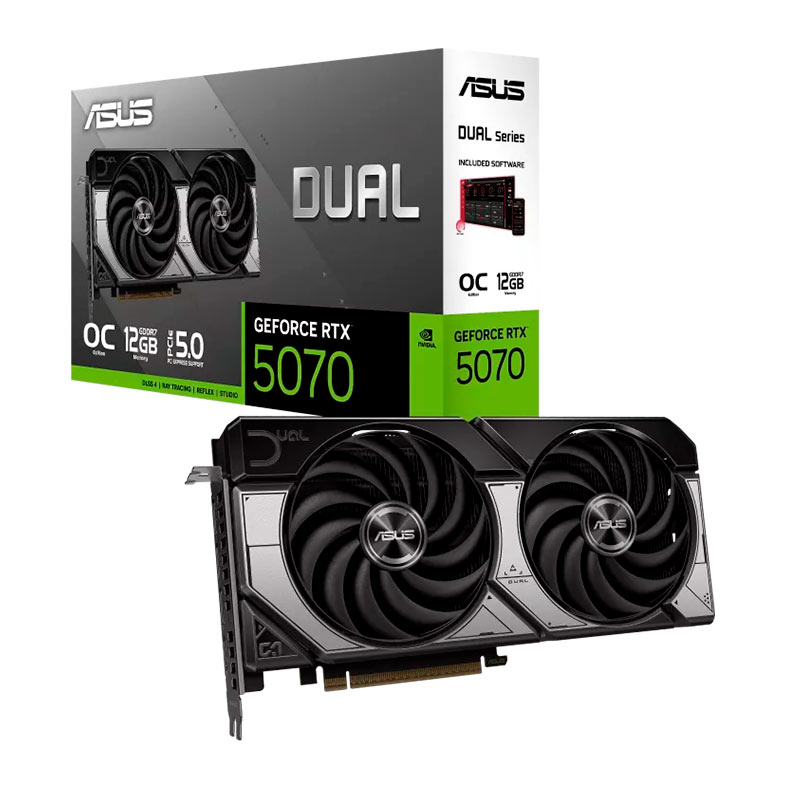 Placa de Video Asus Dual GeForce RTX 5070 OC, 12GB, GDDR7, 192-bit, DUAL-RTX5070-O12G - miniatura 3