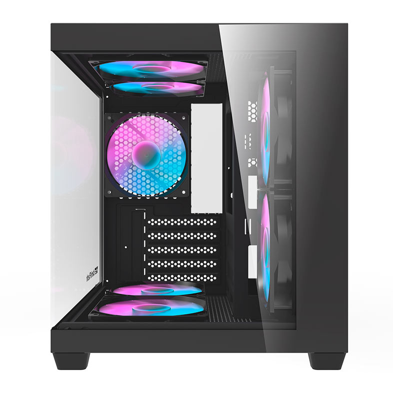 Gabinete Gamer Aigo Darkflash Durin D275M, Mid-Tower, Lateral de Vidro, Preto, DURIN-D275M-BK - miniatura 4