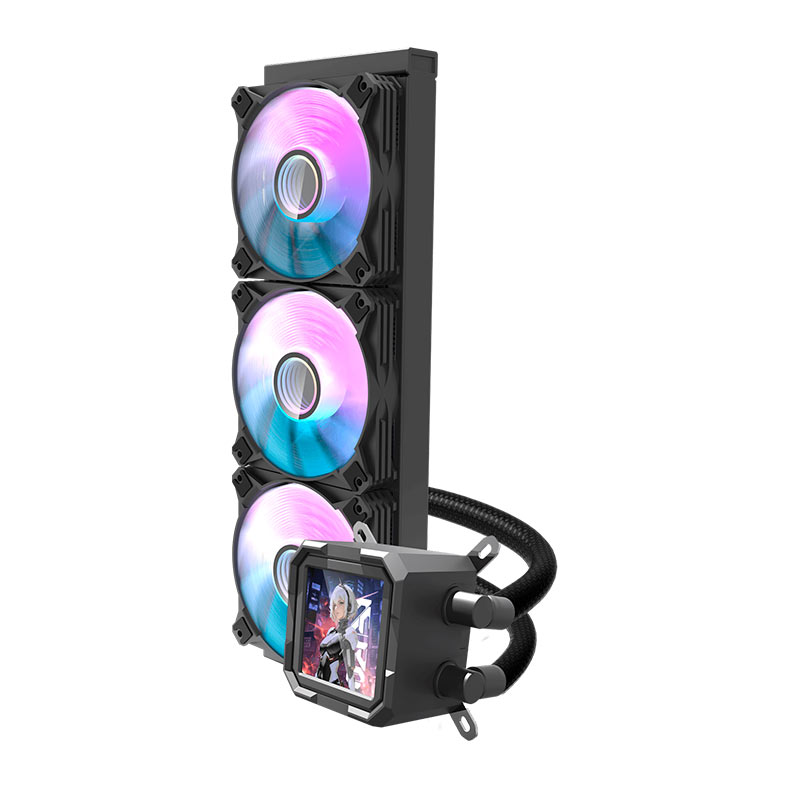 Water Cooler Aigo Darkflash DV360S, ARGB, 360mm, Preto, DV360S-BK - miniatura 3