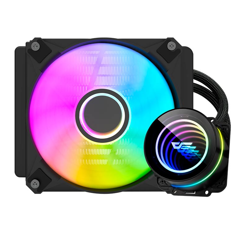 Water Cooler Aigo Darkflash Twister DX120 V2, ARGB, 120mm, Preto, DX120V2BK - miniatura 3