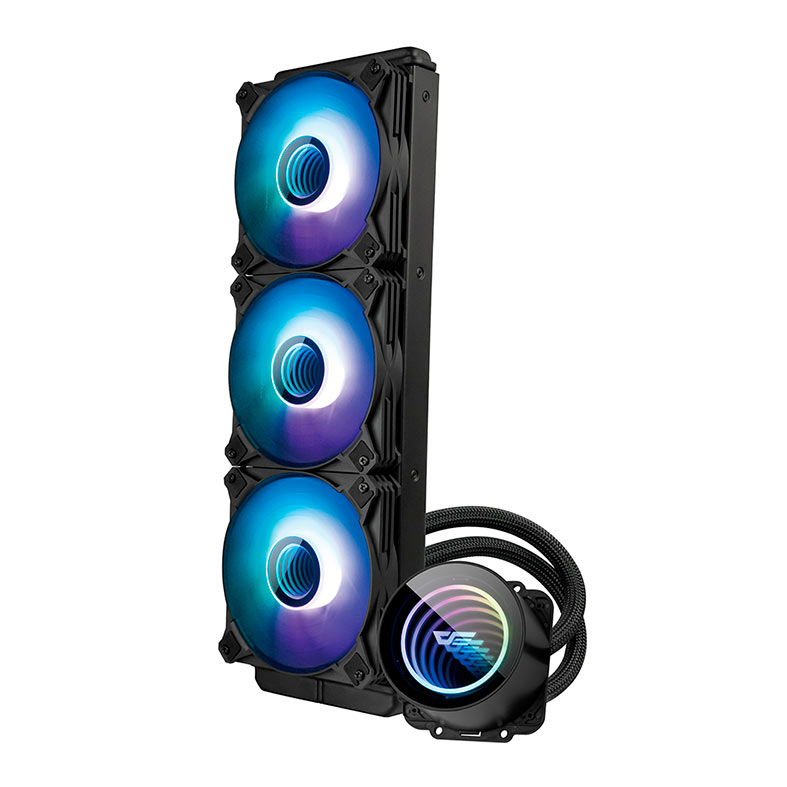Water Cooler Aigo Darkflash Twister DX360 V2, ARGB, 360mm, Preto, DX360V2BK - miniatura 3