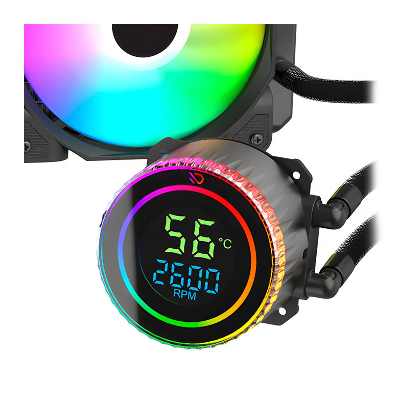 Water Cooler Duex ORB Display 240, ARGB, 240mm, Preto, DXWC240ORB - miniatura 4
