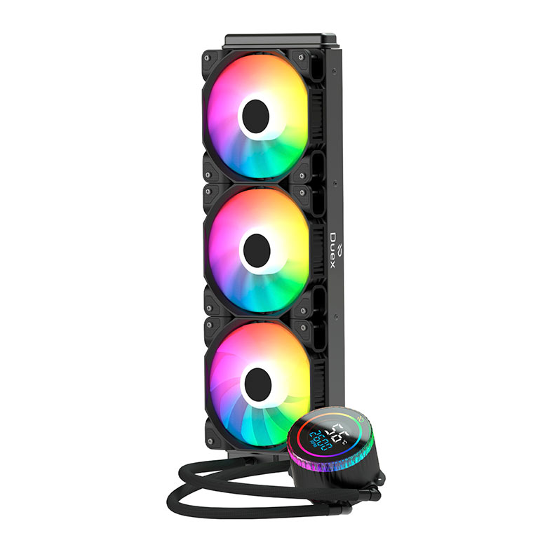 Water Cooler Duex ORB Display 360, ARGB, 360mm, Preto, DXWC360ORB - miniatura 3