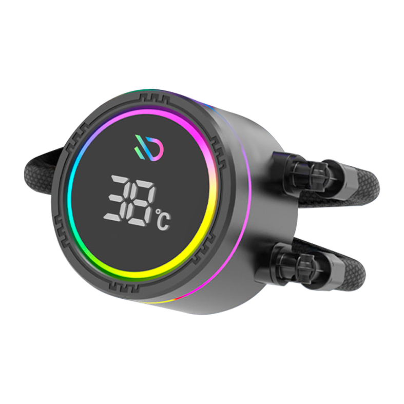 Water Cooler Duex Vision Display 360, ARGB, 360mm, Preto, DXWC360VISION - miniatura 3