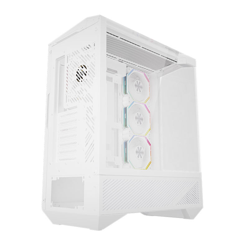 Gabinete Gamer Aigo Darkflash DY460, ARGB, Mid-Tower, Lateral de Vidro, Com 4 Fans, Branco, DY460-WH-4F - miniatura 8