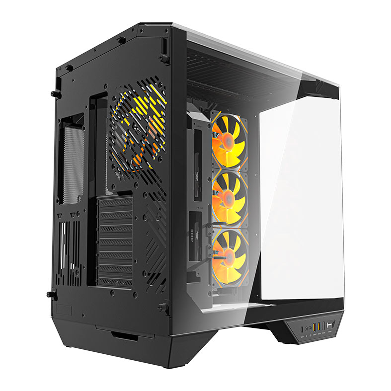 Gabinete Gamer Aigo Darkflash Arcee DY470 V2, ARGB, Full-Tower, Lateral de Vidro, Com 4 Fans, Preto, DC-DY470-B-ES1 - miniatura 9