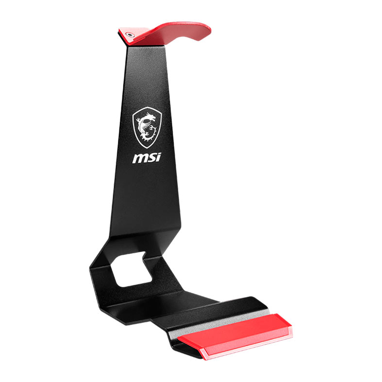 Suporte Para Headset MSI HS01, Preto e Vermelho, HS01-HEADSET-STAND - imagem 1