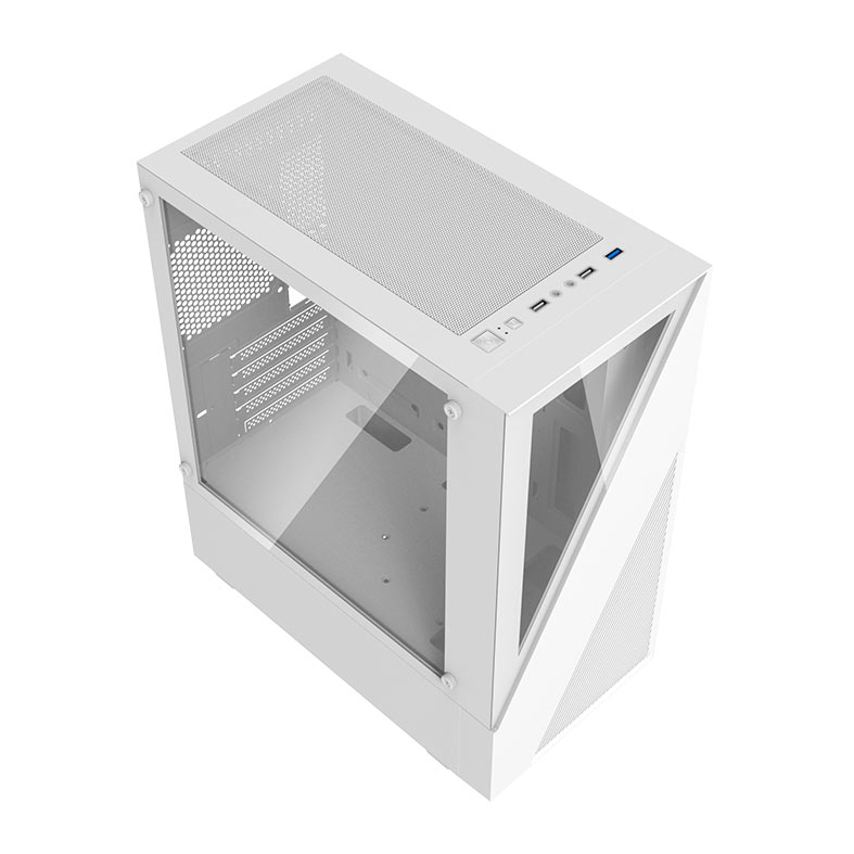 Gabinete Gamer Aigo Darkflash E330M, Mid-Tower, Lateral de Vidro, Branco, E330M-WH - miniatura 5