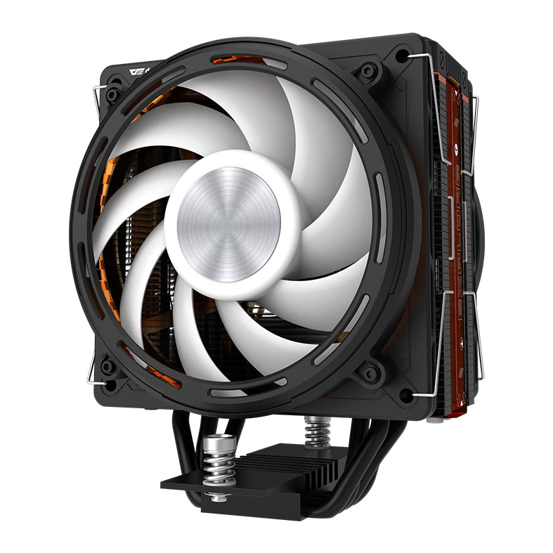 Cooler Para Processador Aigo DarkFlash E400, ARGB, 2x120mm, Preto, E400-DUAL-BK - miniatura 4