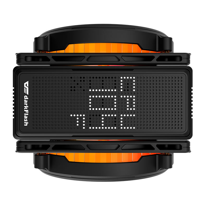 Cooler Para Processador Aigo DarkFlash E400, ARGB, 2x120mm, Preto, E400-DUAL-BK - miniatura 9