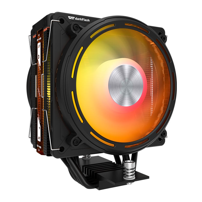 Cooler Para Processador Aigo DarkFlash E400, ARGB, 2x120mm, Preto, E400-DUAL-BK - miniatura 3