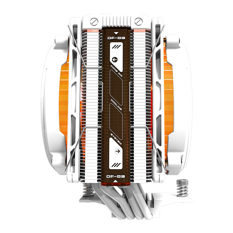 Cooler Para Processador Aigo DarkFlash E400, ARGB, 2x120mm, Branco, E400-DUAL-WH - miniatura 5