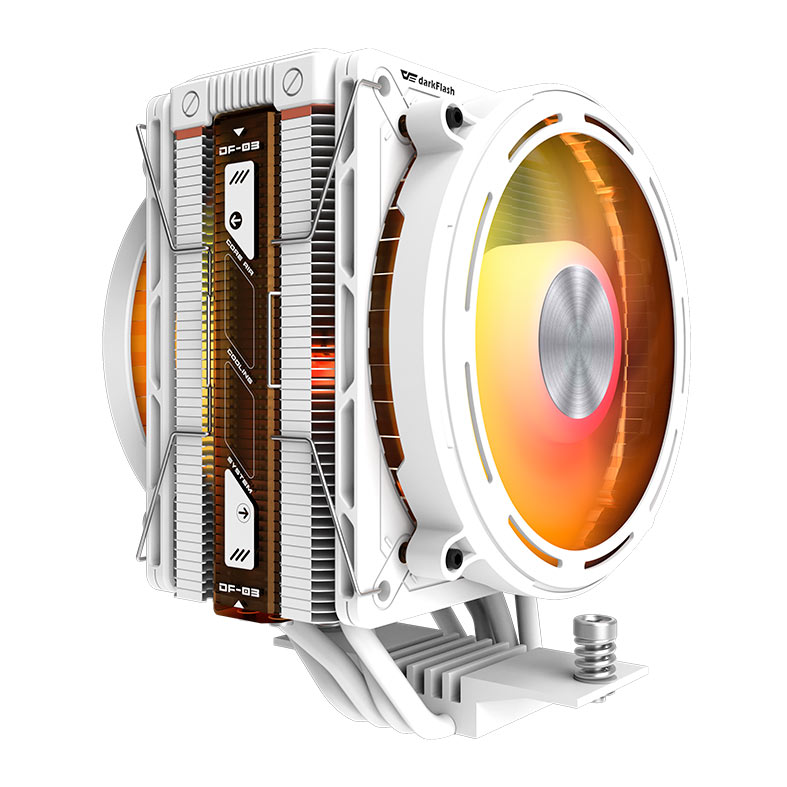 Cooler Para Processador Aigo DarkFlash E400, ARGB, 2x120mm, Branco, E400-DUAL-WH - miniatura 6