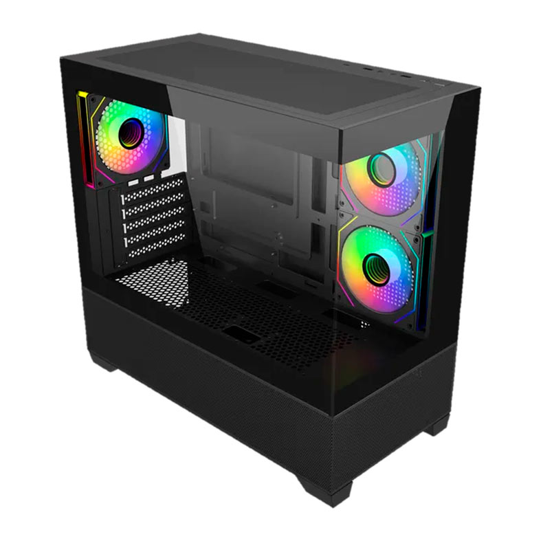 Gabinete Gamer Cooler Master Elite 490, ARGB, Mini-Tower, Lateral de Vidro, Com 3 Fans, Preto, E490-KHNN-S00 - miniatura 4