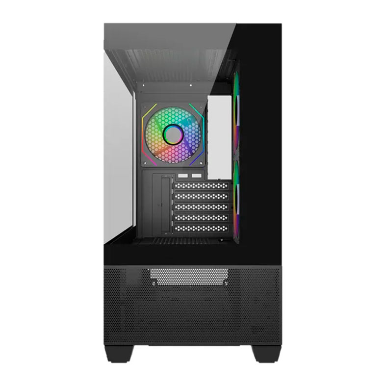 Gabinete Gamer Cooler Master Elite 490, ARGB, Mini-Tower, Lateral de Vidro, Com 3 Fans, Preto, E490-KHNN-S00 - miniatura 3