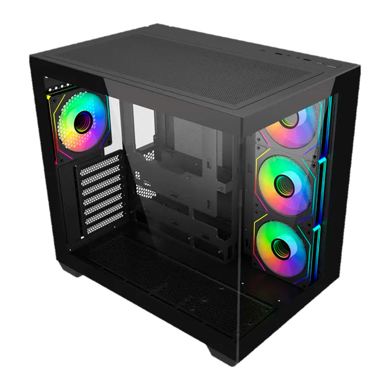Gabinete Gamer Cooler Master Elite 681, ARGB, Mid-Tower, Lateral de Vidro, Com 4 Fans, Preto, E681-KHNN-S00 - miniatura 4
