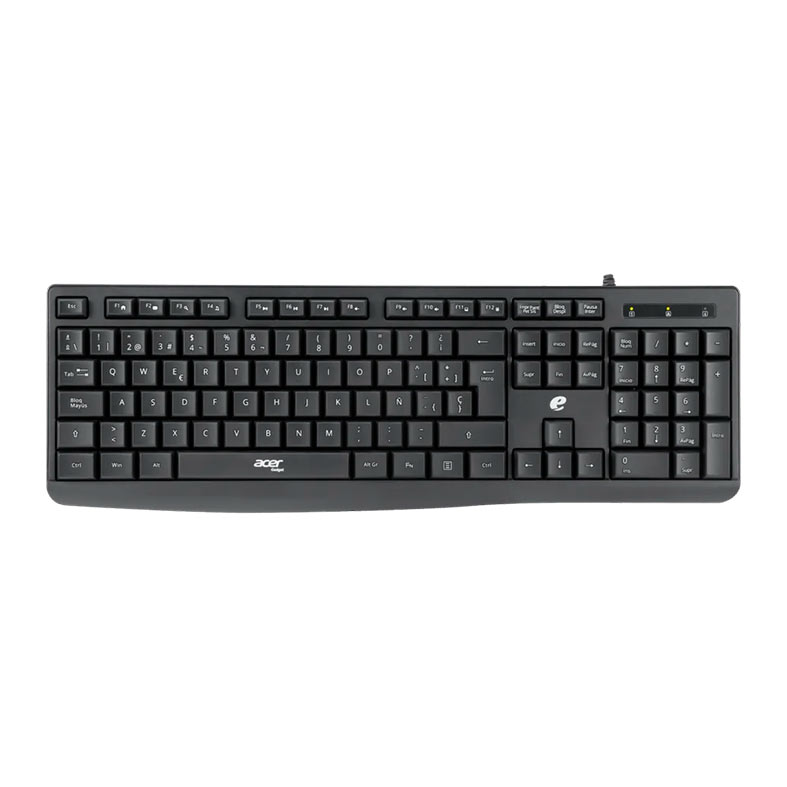 Kit Teclado e Mouse Acer EAK040, ABNT2, Preto, EAK040-BK - miniatura 4