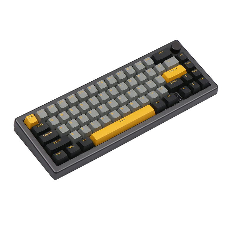 Teclado Mecanico Epomaker EK68, Switch Budgerigar, Black Gold, EK68-BG-BD - miniatura 3