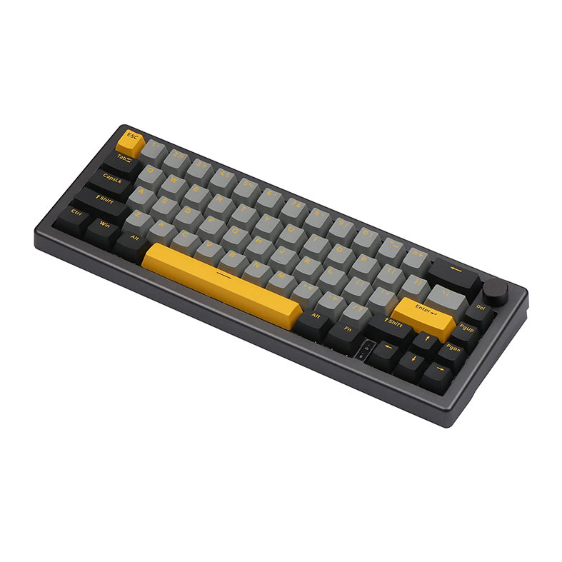 Teclado Mecanico Epomaker EK68, Switch Flamingo, Black Gold, EK68-BG-FLG - miniatura 4