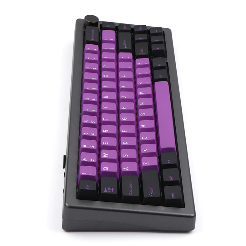 Teclado Mecanico Epomaker EK68, Switch Budgerigar, Black Purple, EK68-BP-BD - miniatura 5