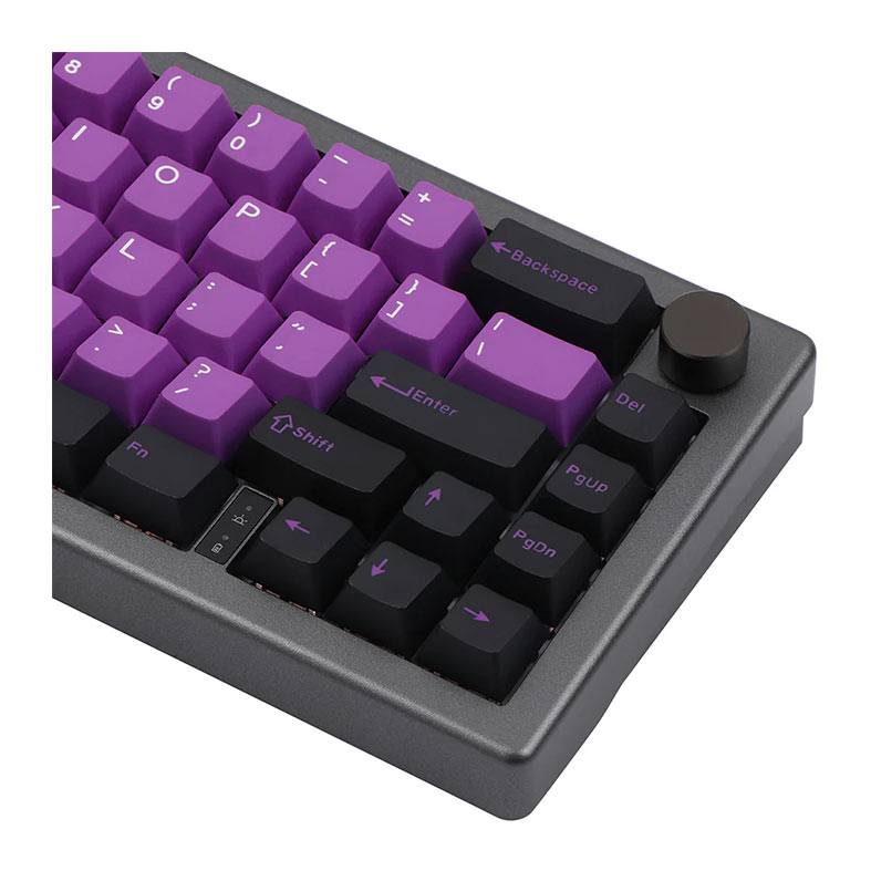 Teclado Mecanico Epomaker EK68, Switch Budgerigar, Black Purple, EK68-BP-BD - miniatura 6