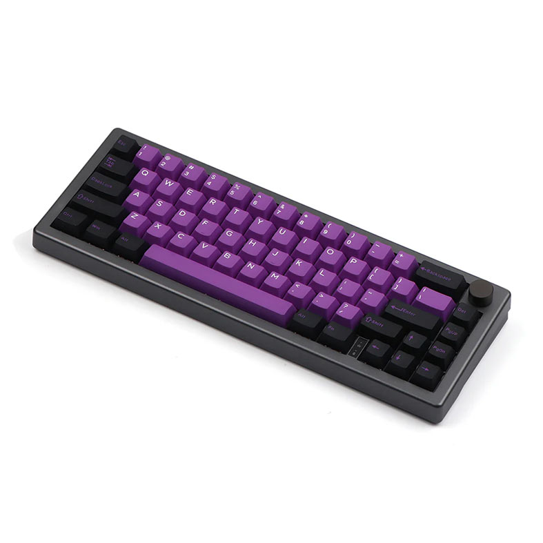 Teclado Mecanico Epomaker EK68, Switch Budgerigar, Black Purple, EK68-BP-BD - miniatura 4