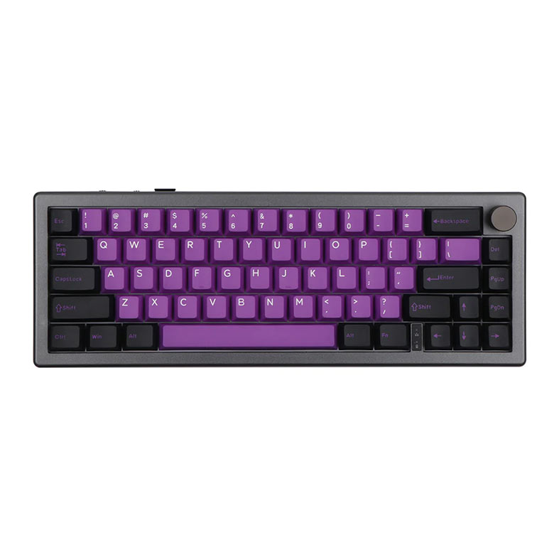 Teclado Mecanico Epomaker EK68, Switch Wisteria Linear, Black Purple, EK68-BP-WSLN - imagem 1