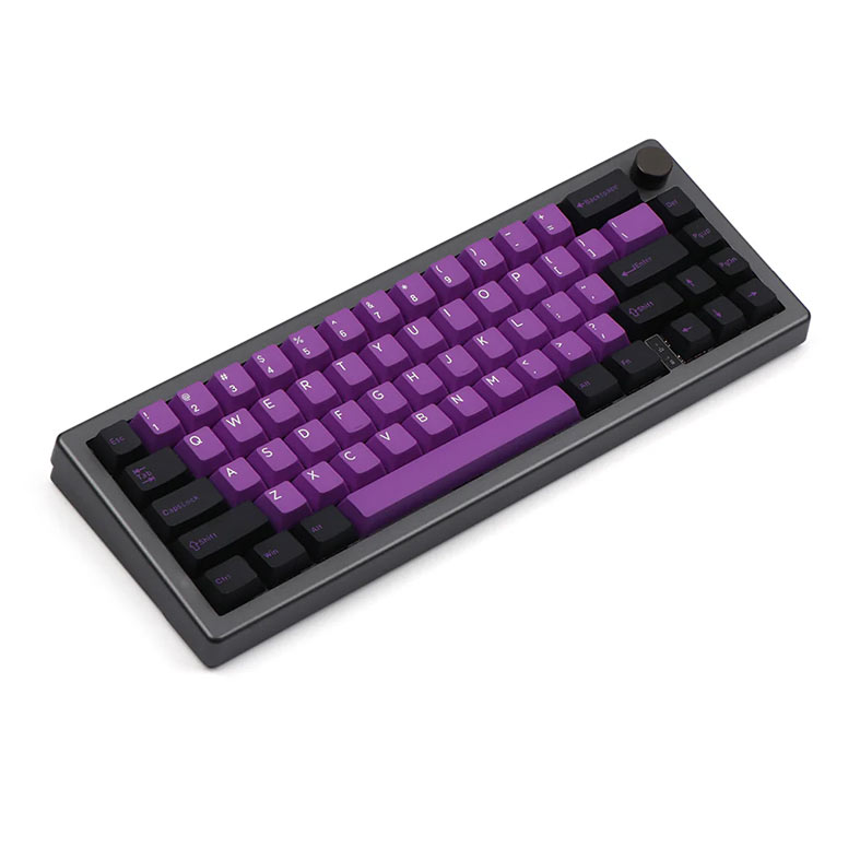 Teclado Mecanico Epomaker EK68, Switch Wisteria Linear, Black Purple, EK68-BP-WSLN - miniatura 3