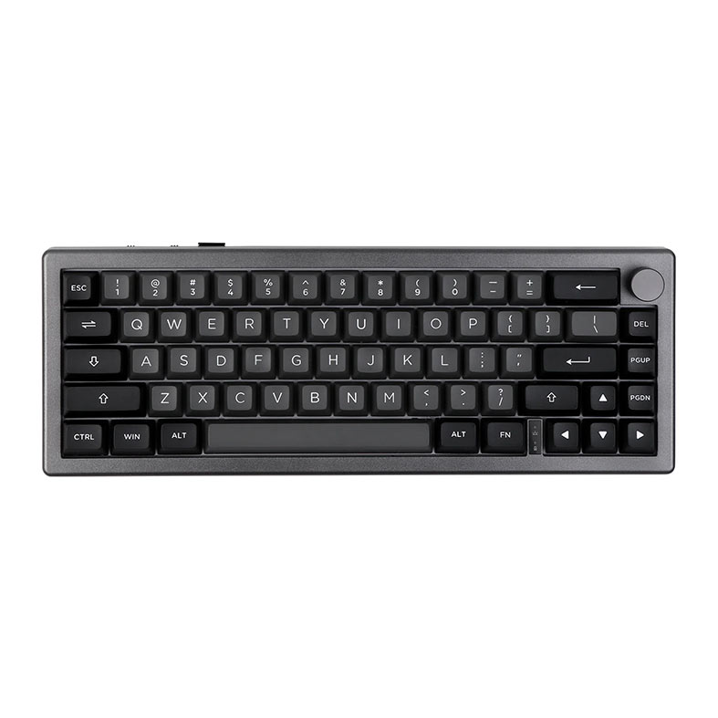Teclado Mecanico Epomaker EK68, Switch Wisteria Linear, Black Silver, EK68-BS-WSLN - imagem 1