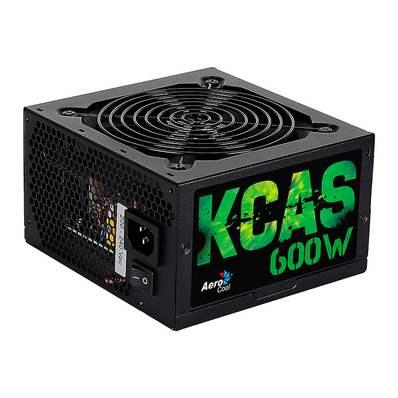 Fonte AeroCool KCAS 600W Bronze Full Range 80 Plus, EN53374 - imagem 1