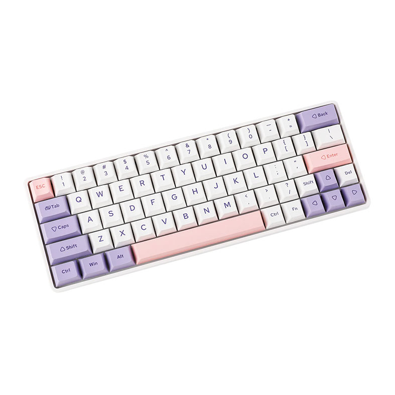 Teclado Mecanico Epomaker EP64, ARGB, Switch Flamingo, Lilac, EP64-LL-FLG - miniatura 4