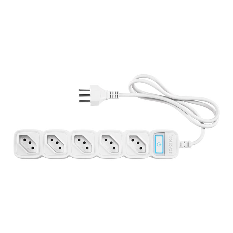 Filtro de Linha Intelbras Smart EWS 305, Wi-Fi, 5 Tomadas, Branco, EWS-305-WH - miniatura 3