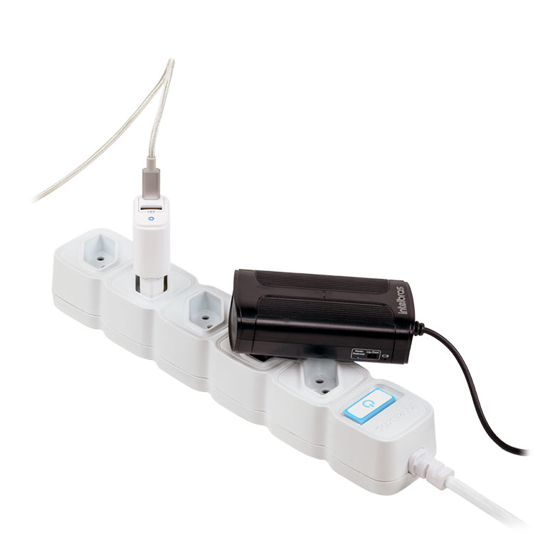 Filtro de Linha Intelbras Smart EWS 305, Wi-Fi, 5 Tomadas, Branco, EWS-305-WH - miniatura 4