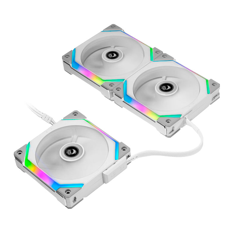 Kit Ventoinhas Lian Li Uni Fan SL120 Redragon Spec, RGB, 3x120mm, Branca, UF-SL120-3W-SI - miniatura 4