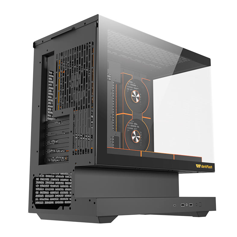 Gabinete Gamer Aigo Darkflash Floatron F1, ARGB, Full-Tower, Lateral de Vidro, Com 6 Fans, Preto, F1-BW-COMBO-DM8-LINEX6-BK - miniatura 8