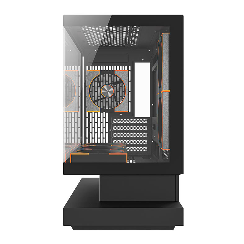 Gabinete Gamer Aigo Darkflash Floatron F1, ARGB, Full-Tower, Lateral de Vidro, Com 6 Fans, Preto, F1-BW-COMBO-DM8-LINEX6-BK - miniatura 5