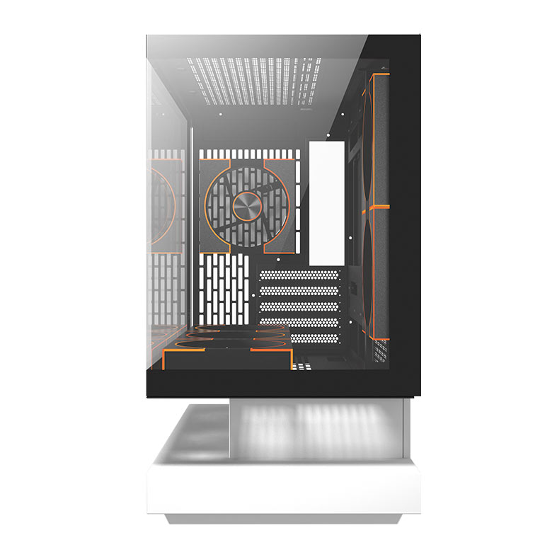 Gabinete Gamer Aigo Darkflash Floatron F1, ARGB, Full-Tower, Lateral de Vidro, Com 6 Fans, Branco, F1-BW-COMBO-DM8-LINEX6-WH - miniatura 4