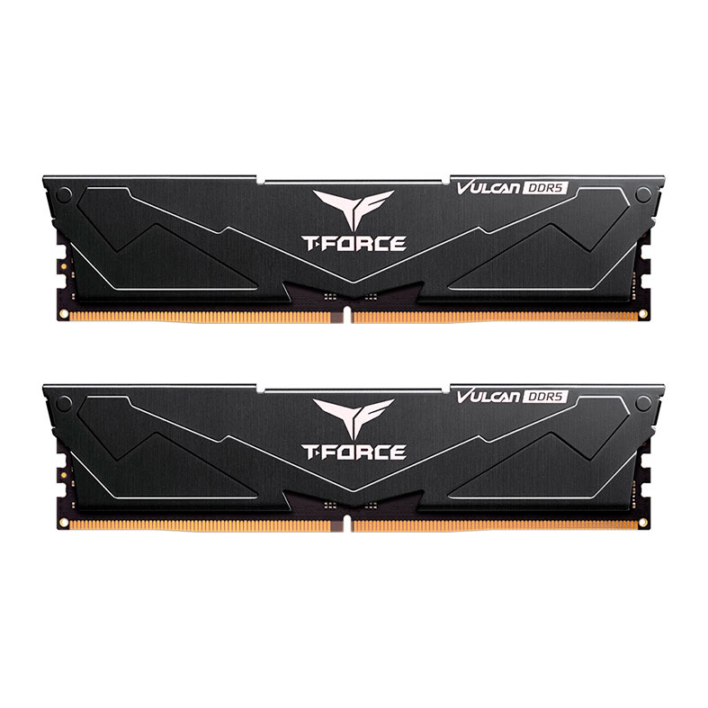 Memoria Team Group T-Force Vulcan, 32GB(2x16GB), DDR5, 5200MHz, CL40, Preto, FLBD532G5200HC40CDC01 - imagem 1