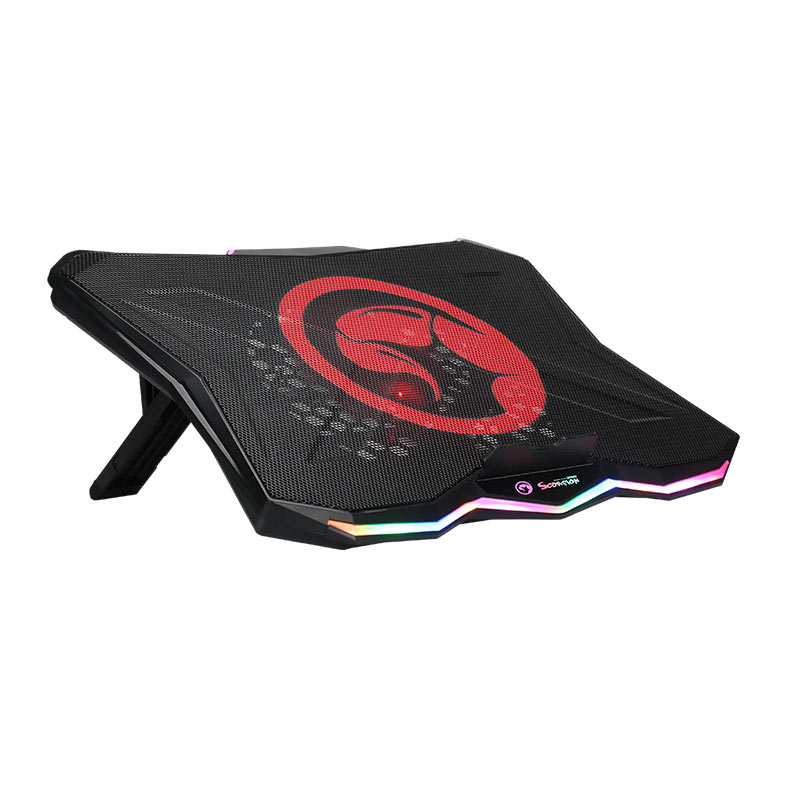 Base Para Notebook Marvo FN-40 Atlas 40, Ate 17 Pol, Preto e Vermelho, FN-40 - miniatura 3