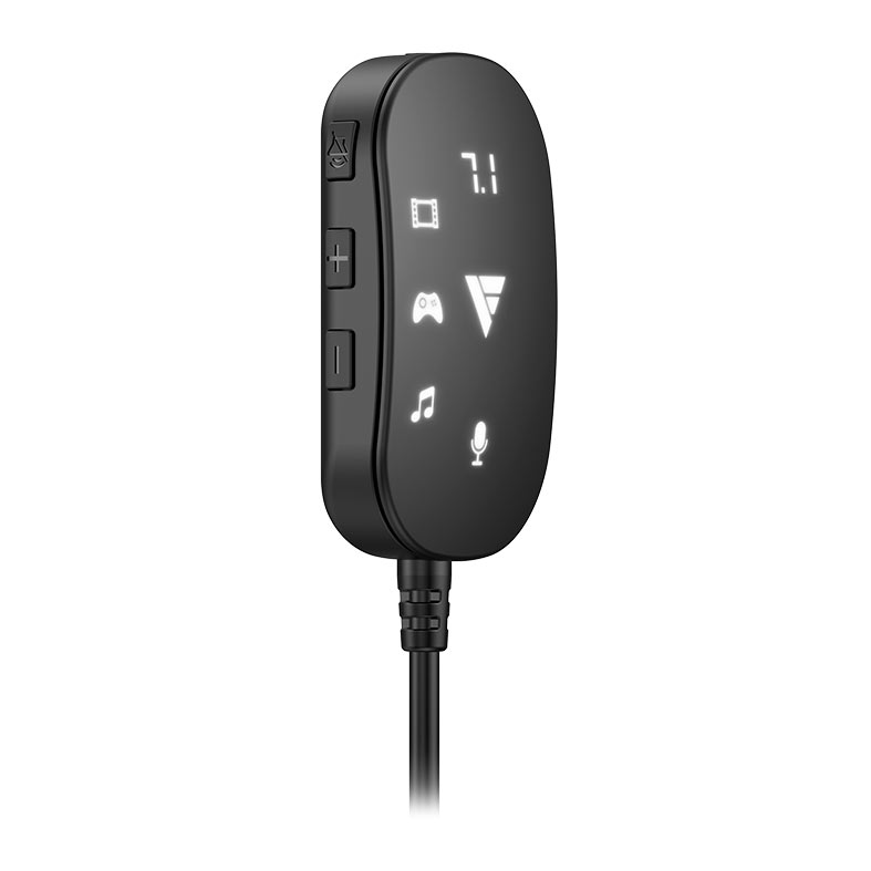 Placa de Som Force One Doppler, USB, Soundcard 7.1, Preto, FR.AU.DO.01 - miniatura 4