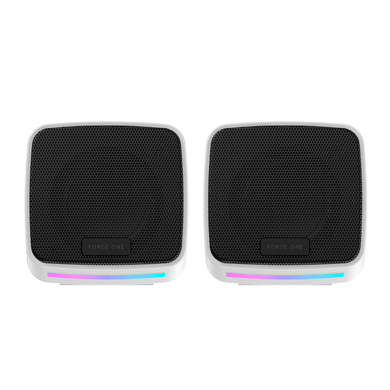 Caixa de Som Force One Explorer, RGB, 3W RMS, USB, Branca, FR.AU.EX.02 - miniatura 3