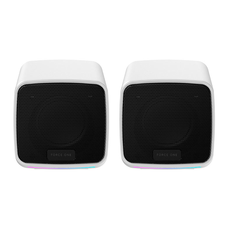 Caixa de Som Force One Explorer, RGB, 3W RMS, USB, Branca, FR.AU.EX.02 - miniatura 5